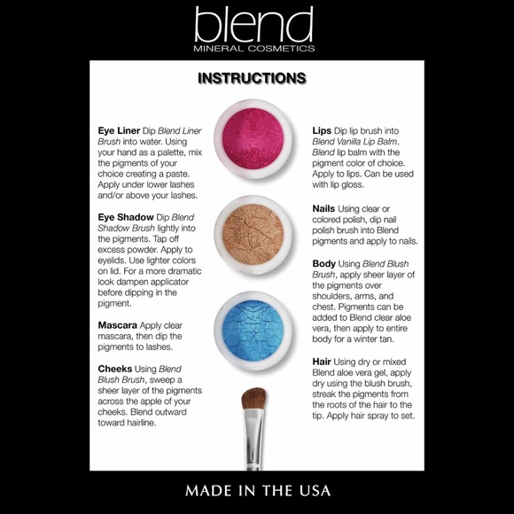Blend Minerals Cosmetics Smokey Eyeshadow Set
